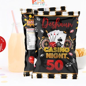 Envoltorio de bolsa de chips de cumpleaños, plantilla imprimible, bolsa de chips de cumpleaños, bolsa de chips editable Corjl, plantilla de bolsa de chips, envoltura de papas, etiquetas de chips