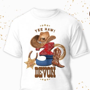 Cowboy Birthday Party t-shirt design, Template Printable, 1st Rodeo t-shirt, Western Cowboy Editable dtf sublimation design, t-shirt design