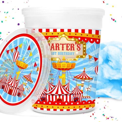 Kids Birthday Cotton Candy Wrapper Template Printable Kids - Etsy