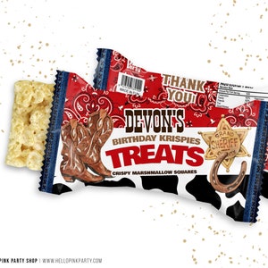 Cowboy Birthday candy bar wrapper, Printable templates, 1st rodeo saddle up rice krispie labels, Cowboy western Editable rice treat corjl