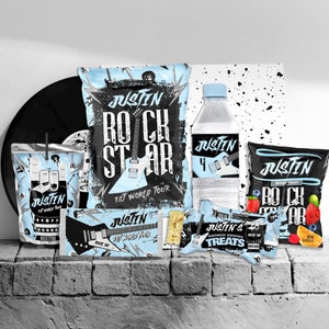 Rock Star Birthday Party Bundle Editable template Born to Rock Party Like A Rockstar Bundle kit Rock roll Birthday Instant Download RK1