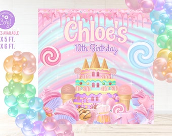 Candy Birthday Banner & Garland - Lollipop Bunting Decorations For Girls Party, Baby Shower, Wedding, Classroom - View #9