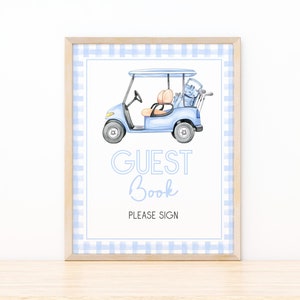 Guest Book Sign Golf Baby Shower Let&#39;s Par-Tee Baby Shower Gifts Sign Tee Time Baby Shower Boy Golf Baby Shower Signs Poster BS227