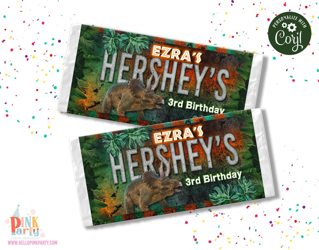 Kids Birthday Candy Bar Wrapper Template Printable Kids - Etsy