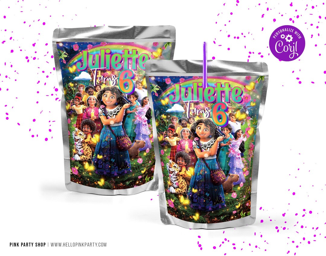 Kids Birthday Caprisun Labels Printable Templates Kids - Etsy