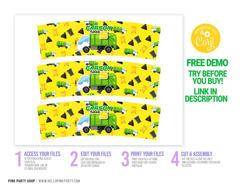 Kids Birthday Play Dough Labels Template Printable Kids - Etsy