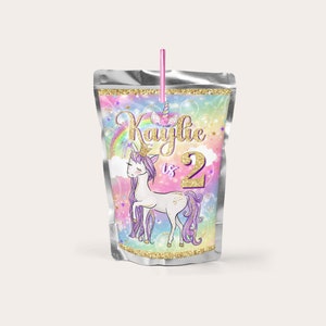 Unicorn Birthday Candy Bar Wrapper, Editable Printable Template ...