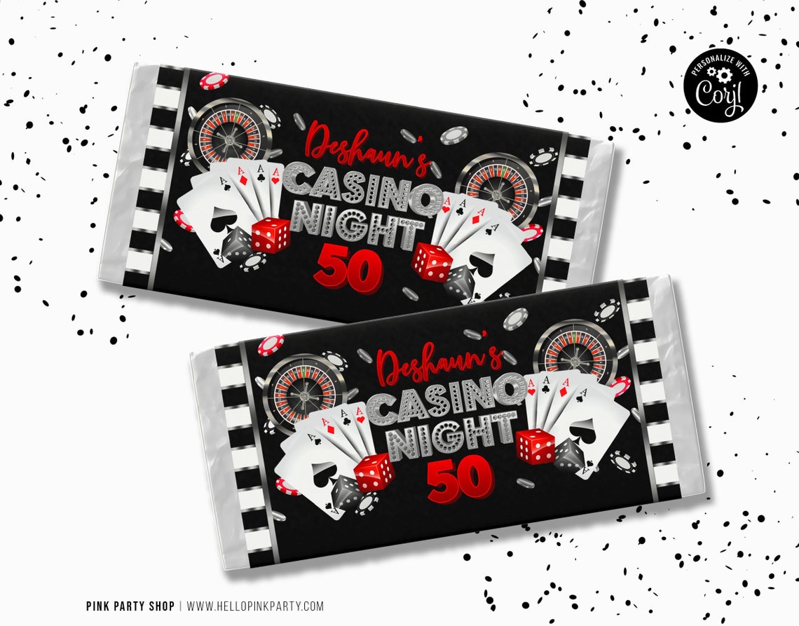 Birthday Candy Bar Wrapper Template Printable Adult Birthday - Etsy
