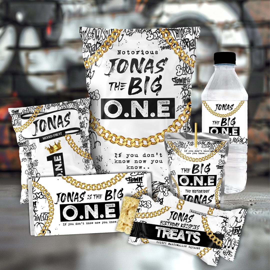 Notorious Birthday Party Bundle Kit Template Printable Hip