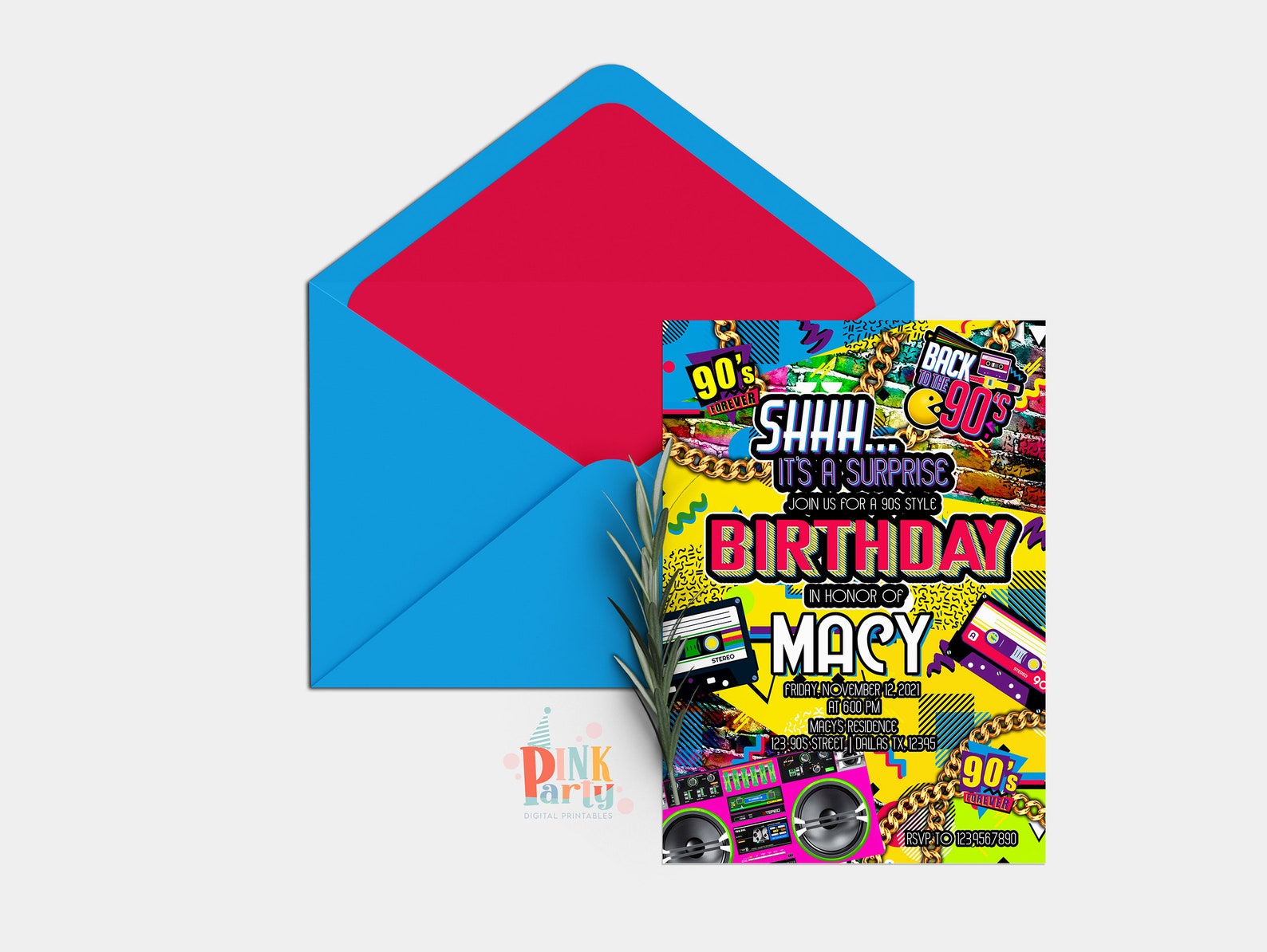 Editable Birthday Invitation Template Printable Birthday Etsy