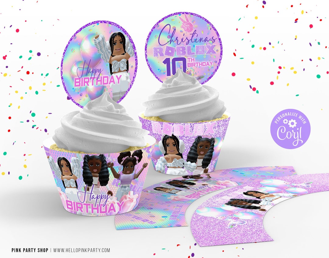Kids Birthday Cupcake Toppers Template Printable Kids - Etsy
