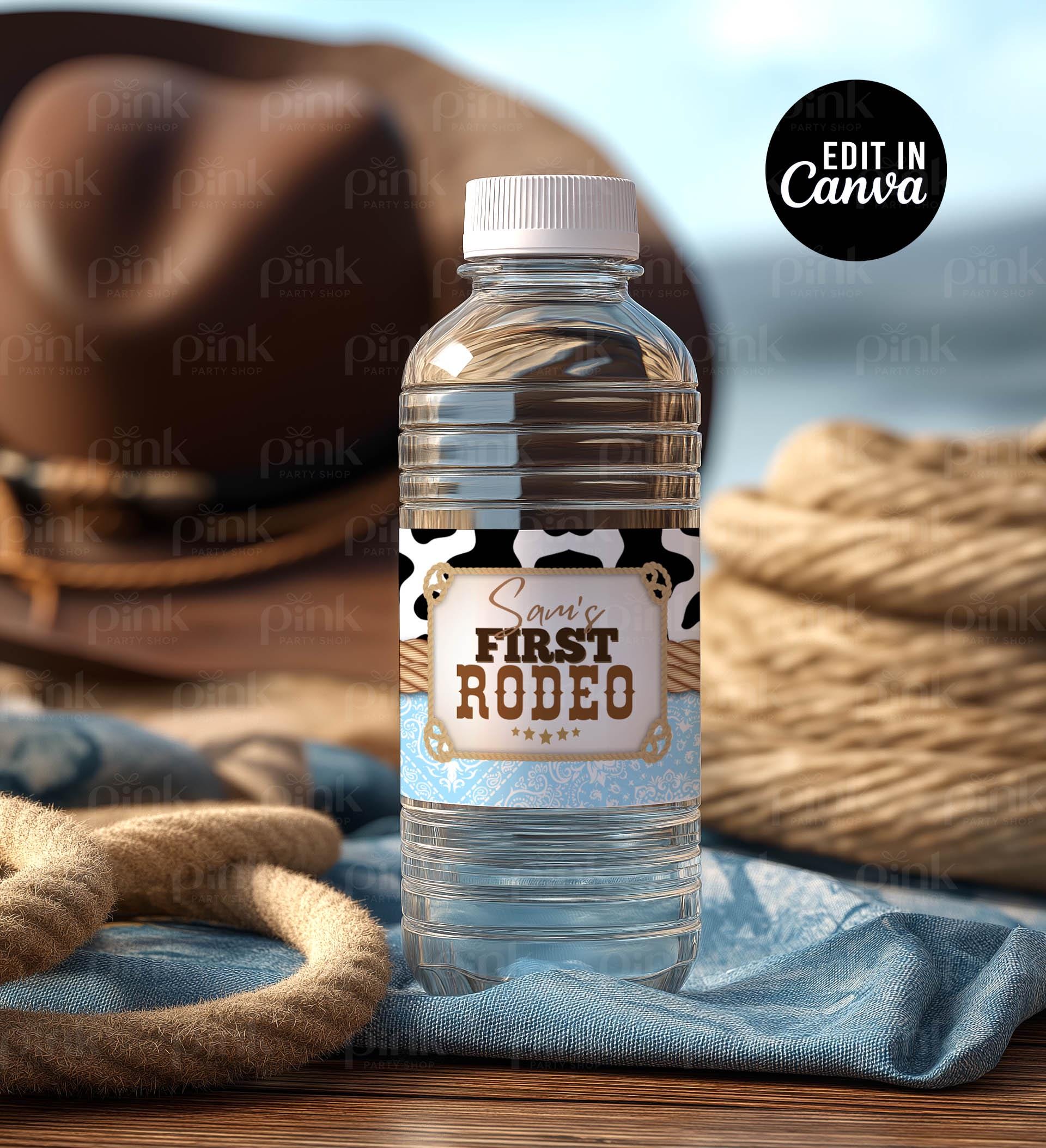 Cowboy 1st Rodeo Party Bundle: Western Editable Labels (digital ...