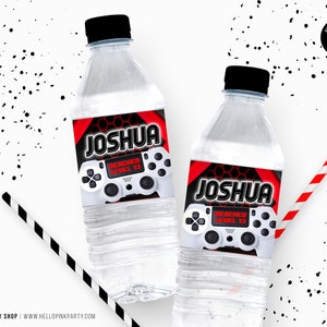 Gamer Birthday Gable Box Labels, Printable Templates, Gaming Birthday ...