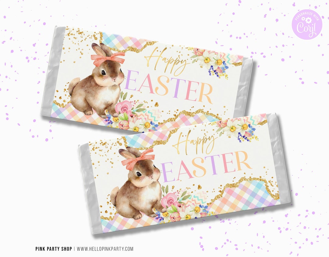 Easter Candy Bar Wrapper, Printable Templates, Egg Hunt Chocolate Bar ...