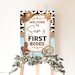 Cowboy Birthday Printable Welcome Sign Template Rodeo Western - Etsy