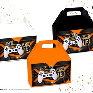 Gamer Birthday Water Labels Wrapper, Printable Templates, Gaming ...