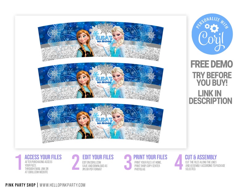 Kids Birthday Play Dough Labels Template Printable Kids - Etsy