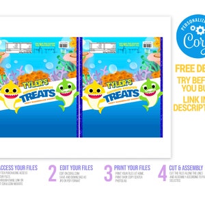 Kids Birthday Candy Bar Wrapper Printable Templates Kids - Etsy