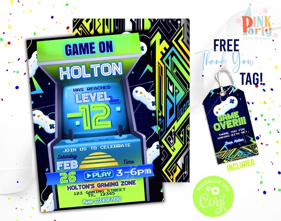 Kids Birthday Invitation Template Printable Kids Birthday | Etsy