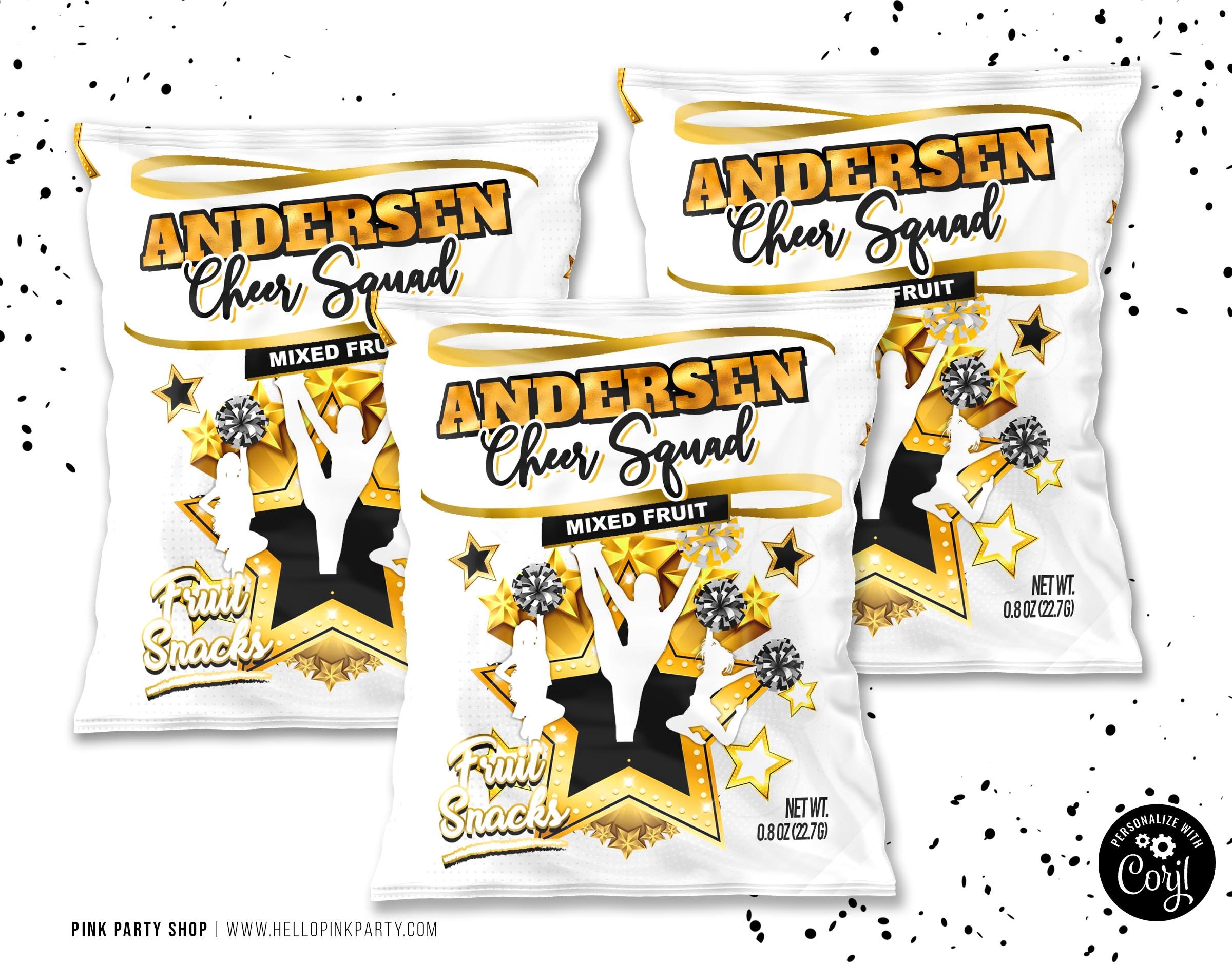 Cheerleading Water Bottle Labels: Editable Cheer Squad Printable ...