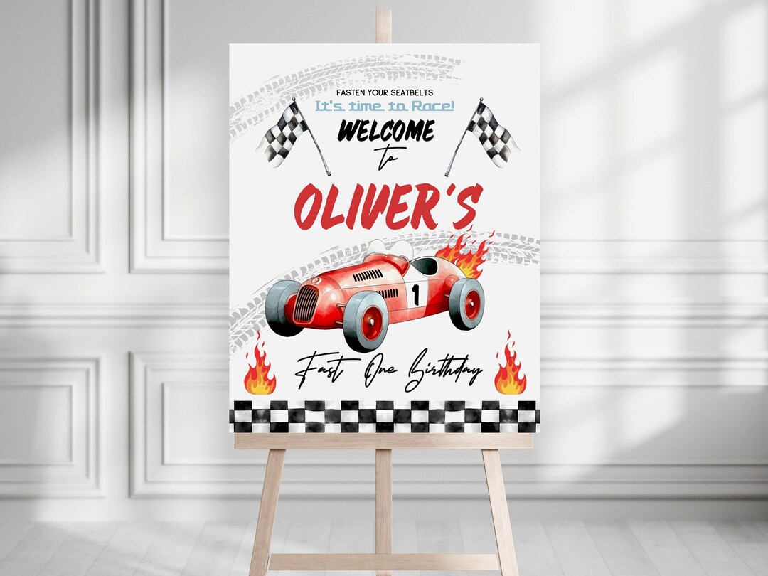 Number 1 Little Racer Sign main image 0