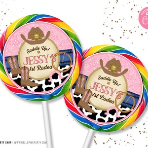 Cowgirl Birthday Cotton Candy Wrapper, Template Printable, Cowgirl ...