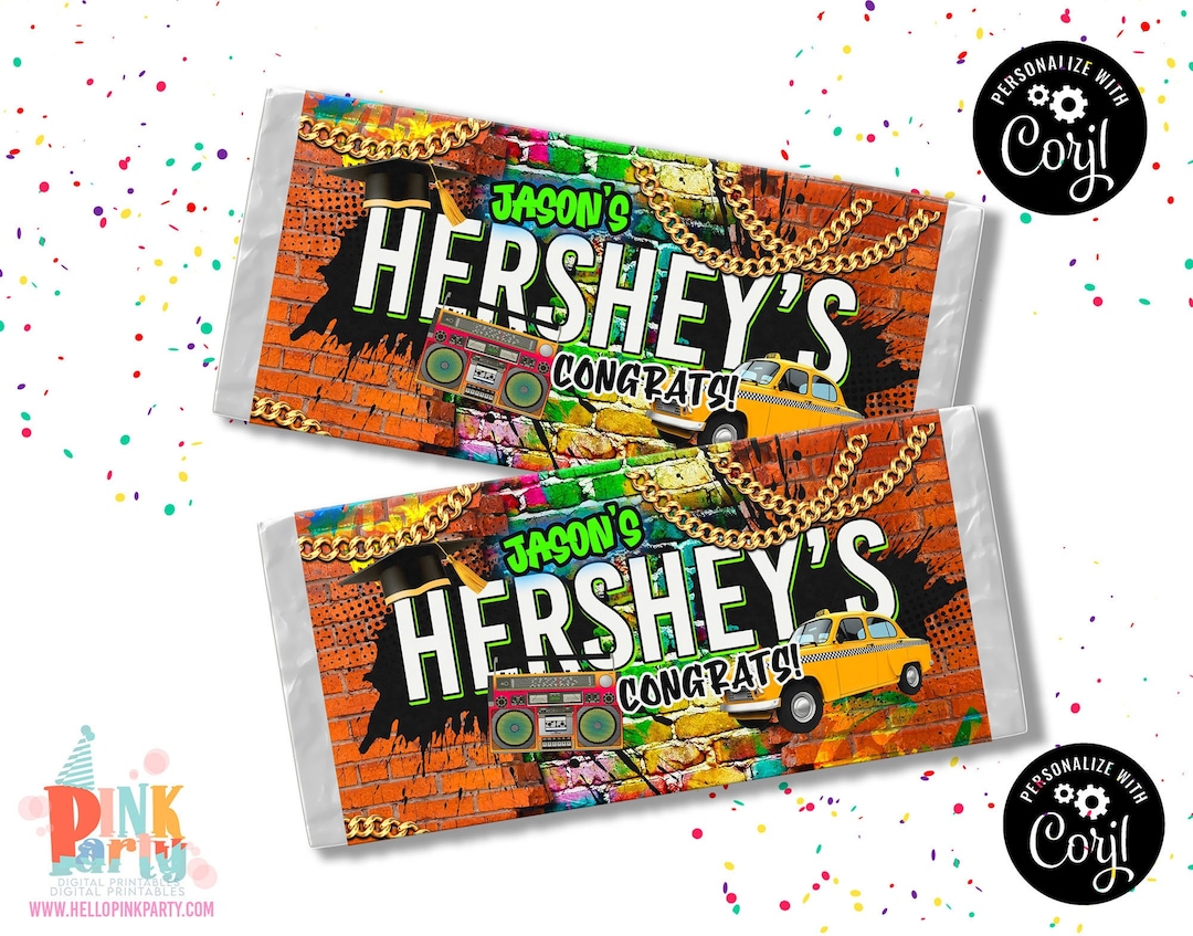 Kids Birthday Candy Bar Wrapper Template Printable Kids - Etsy