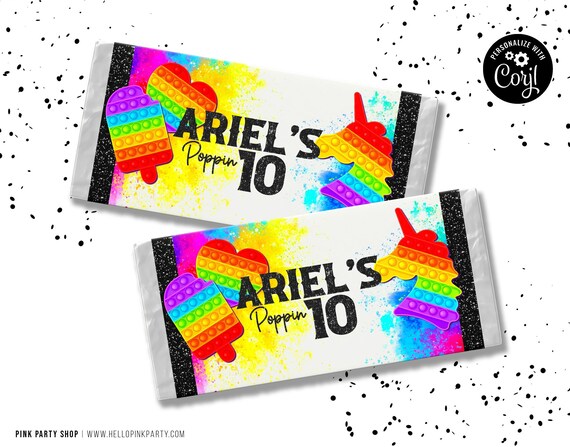 Kids Birthday Candy Bar Wrapper Template Printable Kids - Etsy