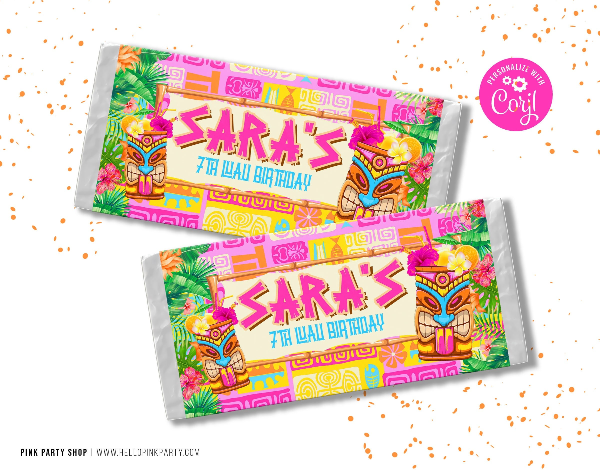 Kids Birthday Candy Bar Wrapper Template Printable Kids - Etsy