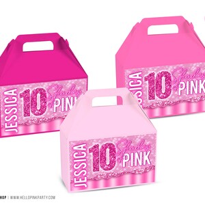 Shades of Pink Birthday Cotton Candy Wrapper Template Printable Pink ...