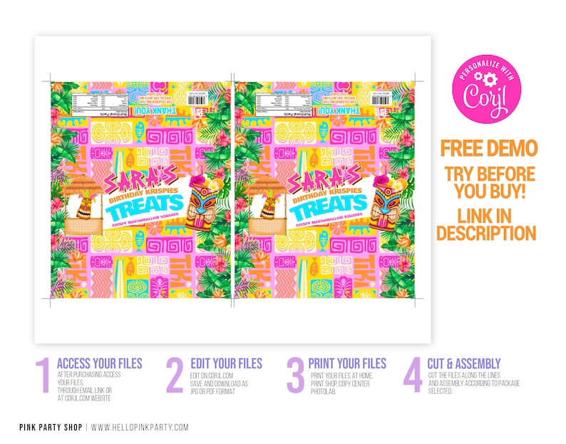 Printable Birthday Candy Bar Wrapper Template