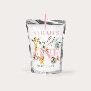 Partygåva med vilda djur till tjejen: Safaridjursdekorationer (digital nedladdning) bild 5
