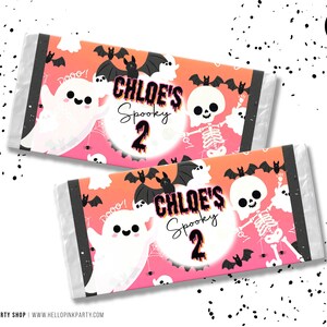 Halloween Editable Candy Bar Wrapper Printable Template Scary Cute ...