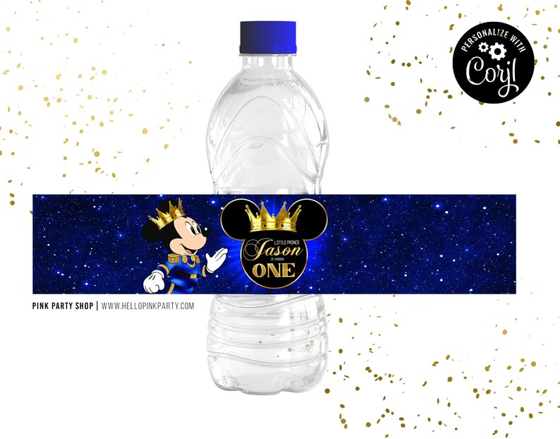 Kids Birthday Water Labels Wrapper Printable Templates Kids - Etsy