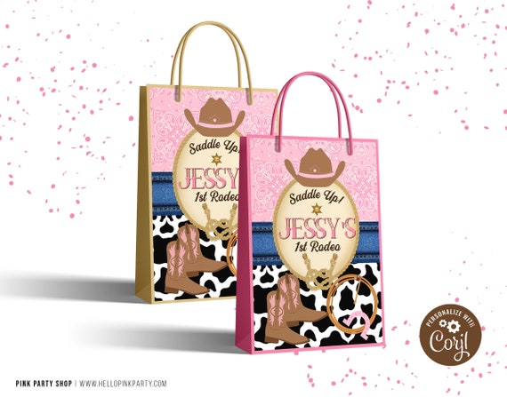 Biglietto d'auguri di compleanno Cowgirl / Western Rodeo Cowboy Tema / Biglietto carino / Cappello con stivali da cowboy / Texas / Biglietto d' auguri / Celebrazione / Stampa mucca - Italia