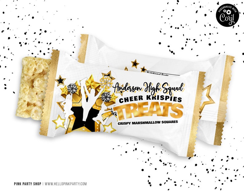 Cheerleading Water Bottle Labels: Editable Cheer Squad Printable ...