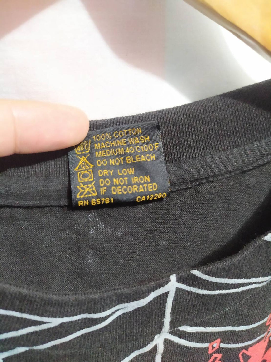 Vintage Metallica t shirt noir brockum tag 90&rsquo;s | Etsy