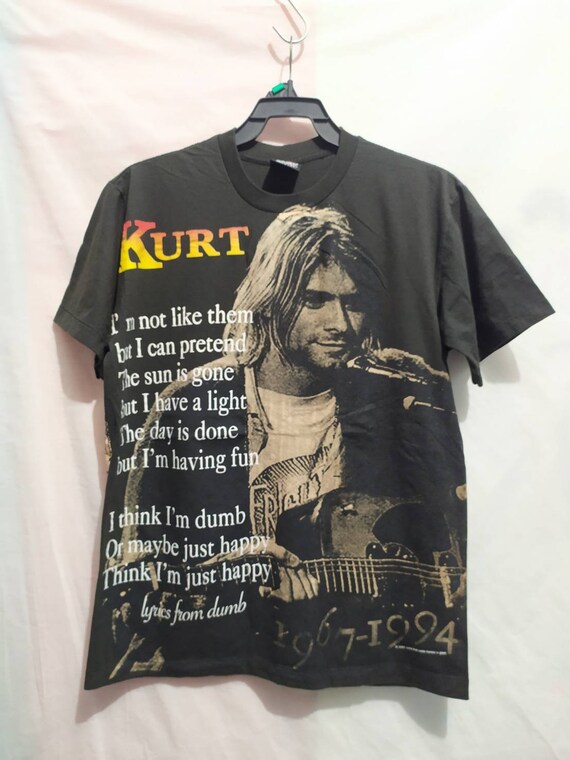 vintage kurt cobain shirt