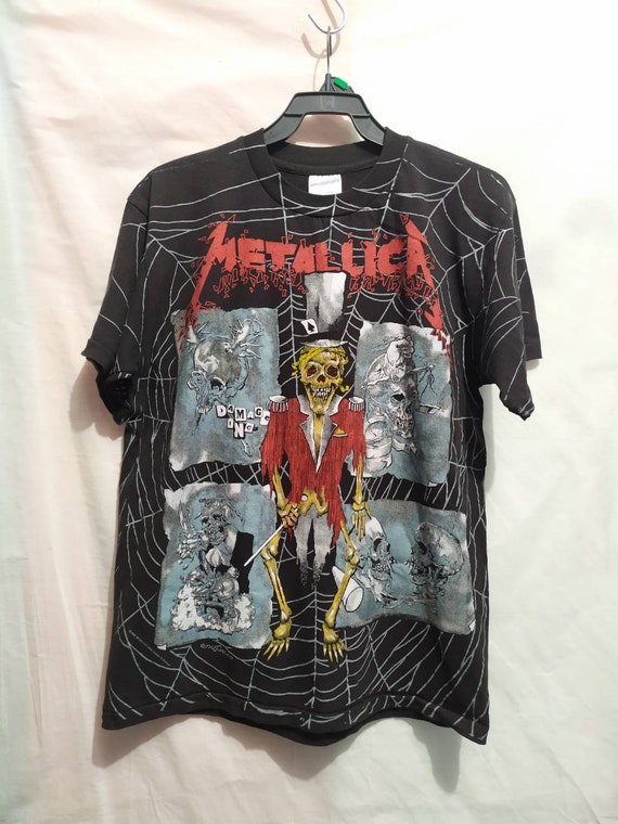 Metallica t-shirt 90's brockum vintage all print