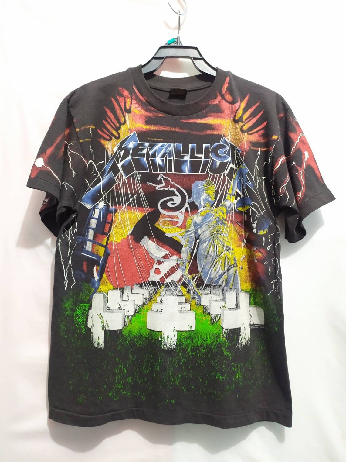 Vintage Metallica shirt all over print Etsy