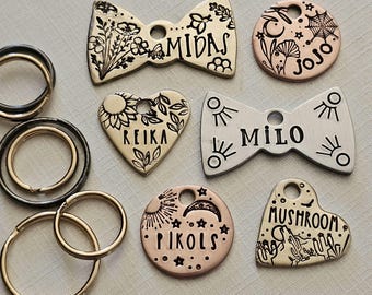 Personalized Small Pet ID Tag – Custom Cat & Dog Collar Tag
