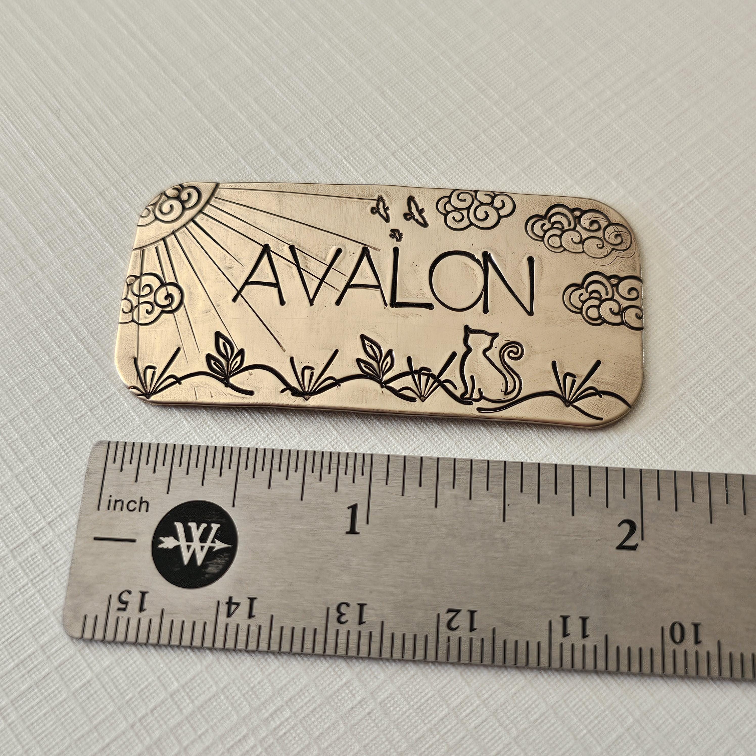 Pet and Family Urn Plaque, 1x2 Custom Memorial Name Plate, in Loving ...