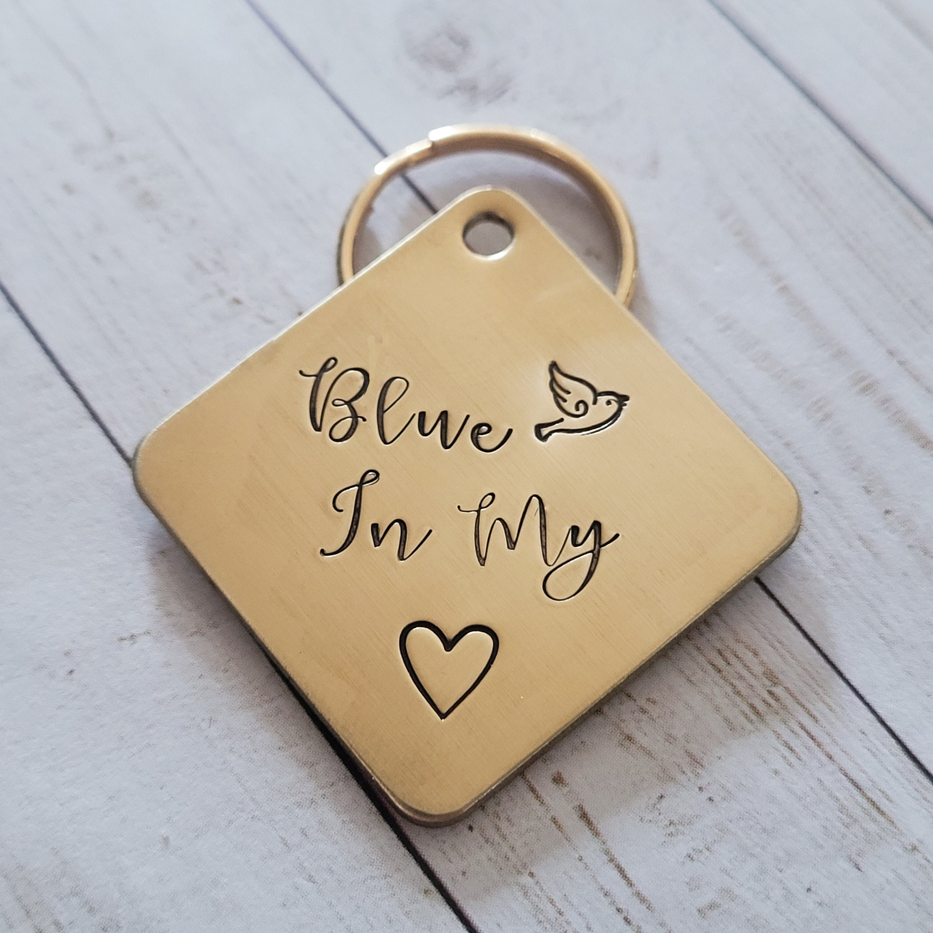 Handmade 'bluebird in My Heart' Keychain, Country Music Gift - Etsy