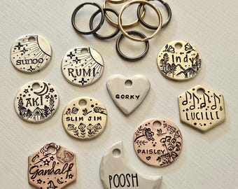 Personalized Small Pet ID Tag – Custom Cat & Dog Tag (3/4 Inch)