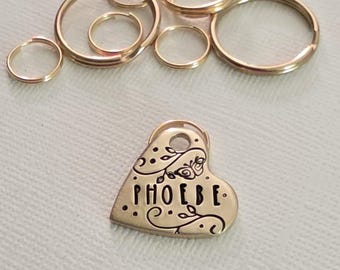 Personalisierte Namensschilder für kleine Hunde und Katzen, individuelle Designs für Haustiermarken, Nacht, Sterne, Monde, Blumen, Berge, Meer
