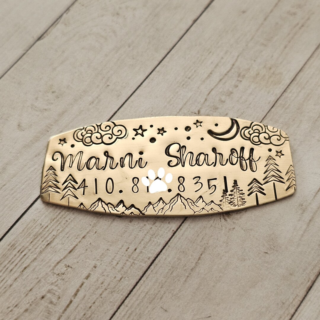 Kennel Name Plate, Crate Name Plate, 1x2, Pet Crate Name Tag, Kennel