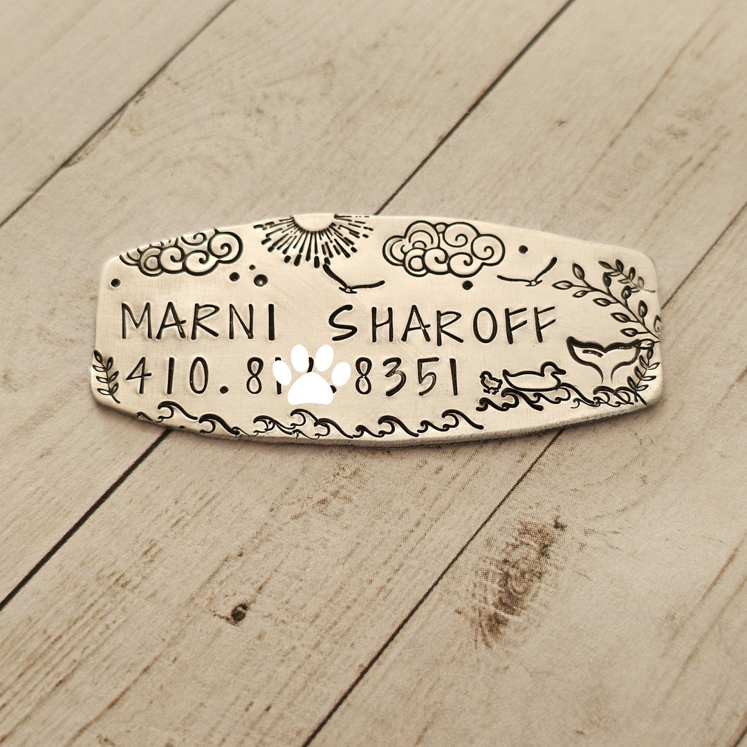 Kennel Name Plate, Crate Name Plate, 1x2, Pet Crate Name Tag, Kennel