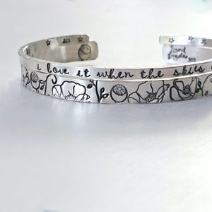 Silver Cuffs-Personalized Sterling Silver Cuff Bracelet, Sterling Silver Cuff Bracelets, Silver Cuff Bracelet, Custom Personalized Gift