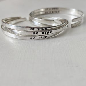 Be Kind of a Bitch - sterlingzilveren stapelarmband