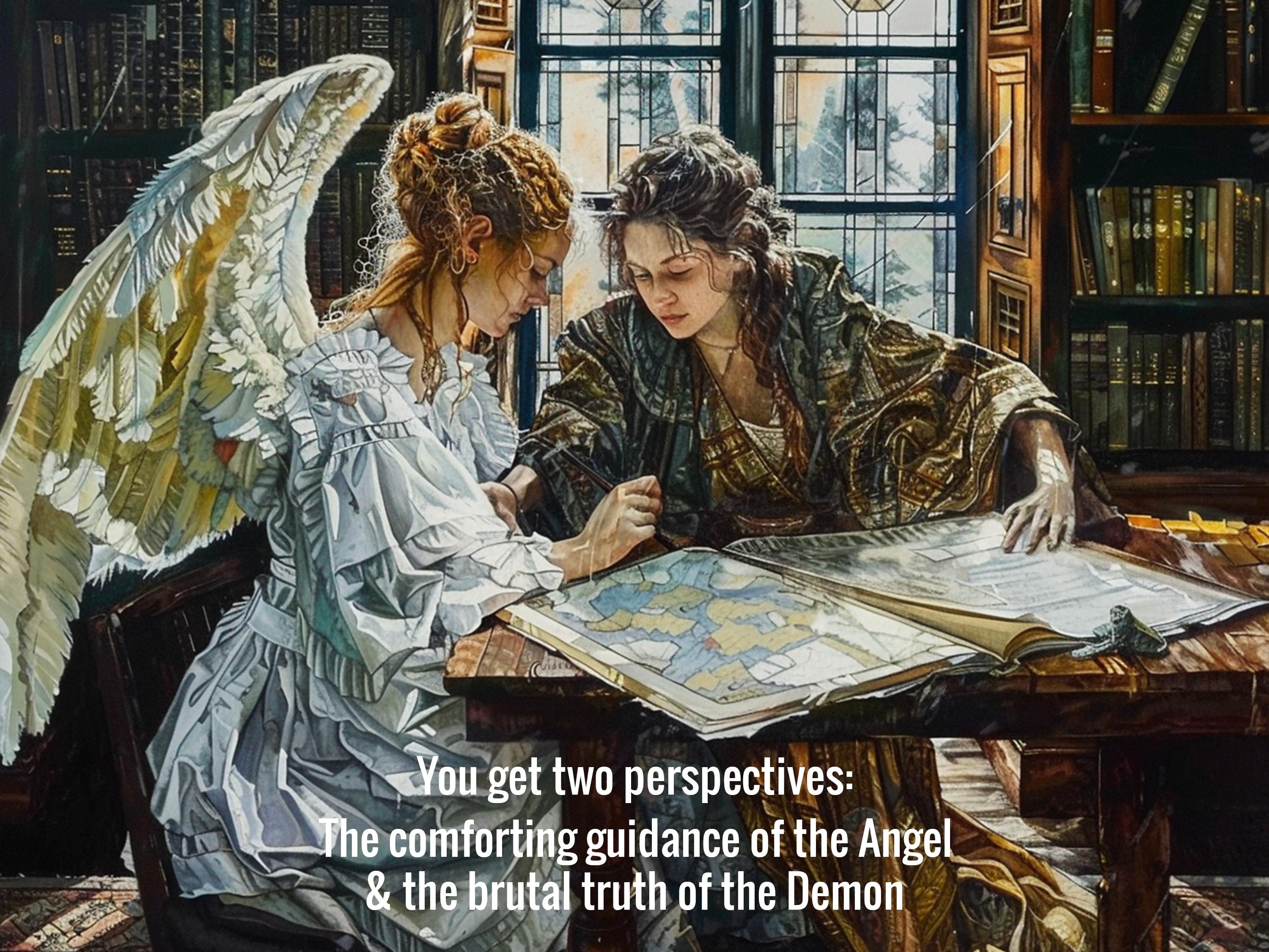 Angel & Demon Dialogue Reading | Internal Conflict Resolution | Shadow Work, Light Guidance - Image 2